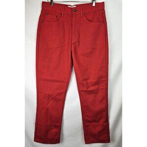 Beyond The Limit Men's Jeans Size 34 x 32 Red Straight Leg Denim Jean Pants